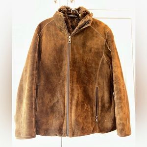 Andrew Marc Rabbit Fur Lined Coat